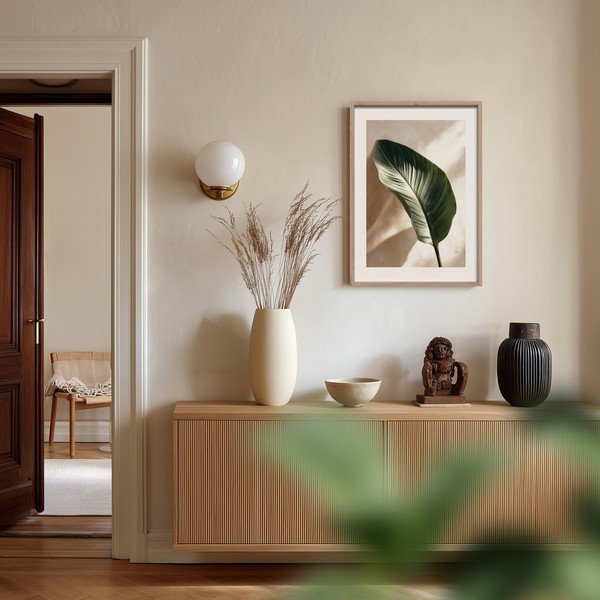 Tlačený obraz s rámom 50x70 cm Strelizia Leaf – Styler-image-1