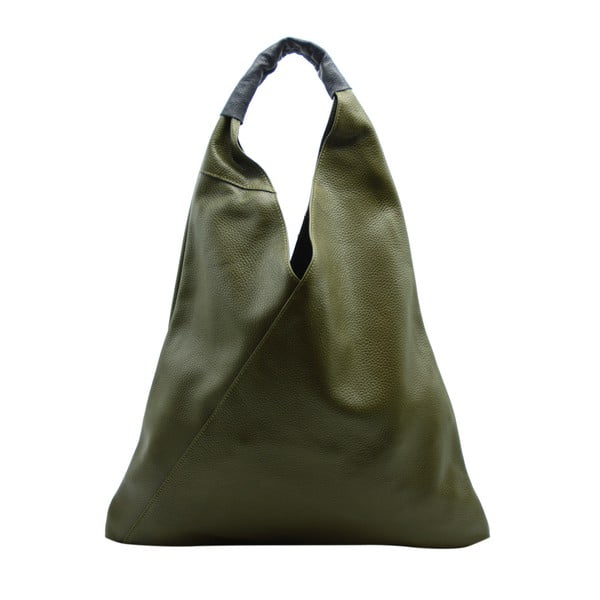 Zelená kabelka z pravej kože Andrea Cardone Panna