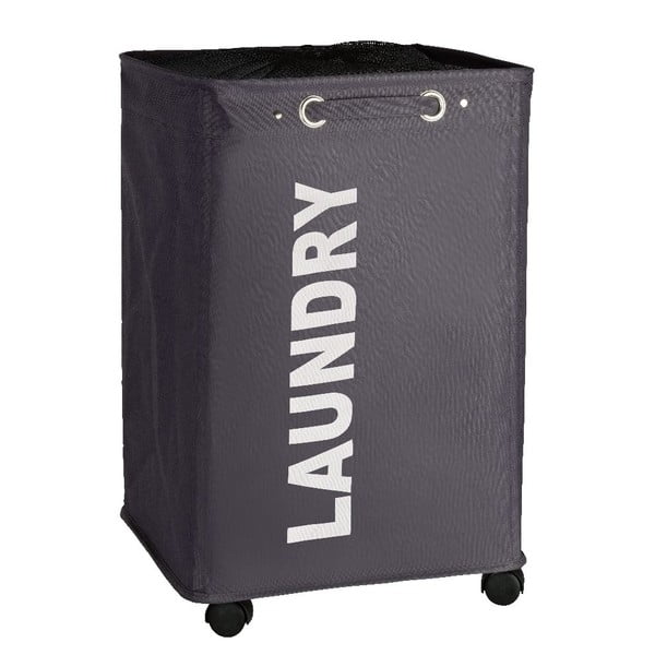 Sivý kôš na bielizeň Wenko Quadro, 79,2 l-image-2