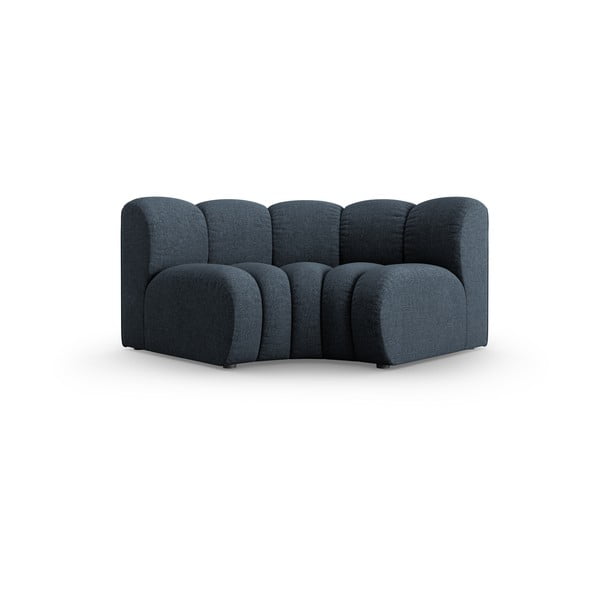 Modrý ženilkový modul pohovky (variabilný roh) Lupine – Micadoni