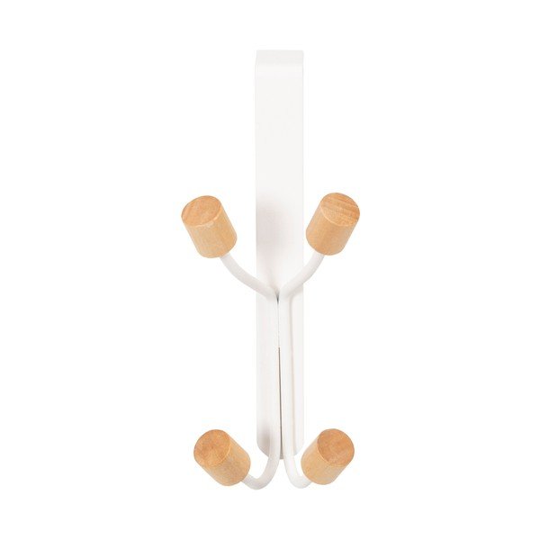 Závesný vešiak na dvere z kovu so 4 háčikmi Compactor-image-2