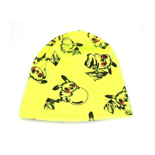 Detská čapica Pokemon, neónovo žltá