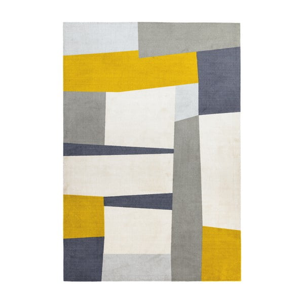 Žlto-sivý koberec Asiatic Carpets Riley Carso, 160 x 240 cm