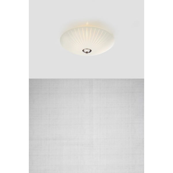 Biele stropné svietidlo so skleneným tienidlom ø 43 cm Cut – Markslöjd-image-1
