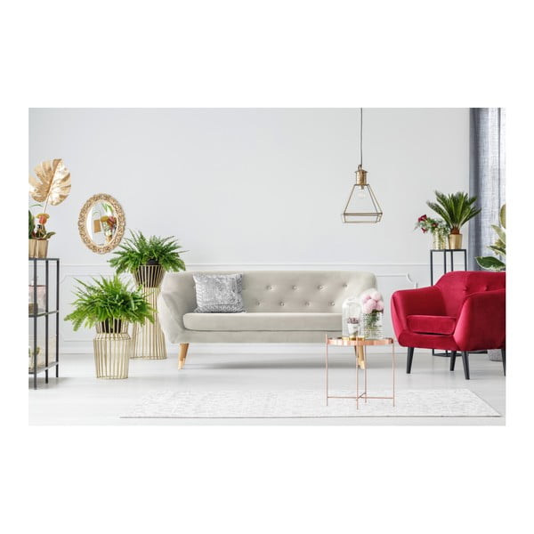 Krémovobiela dvojmiestna pohovka Mazzini Sofas Amelie-image-4