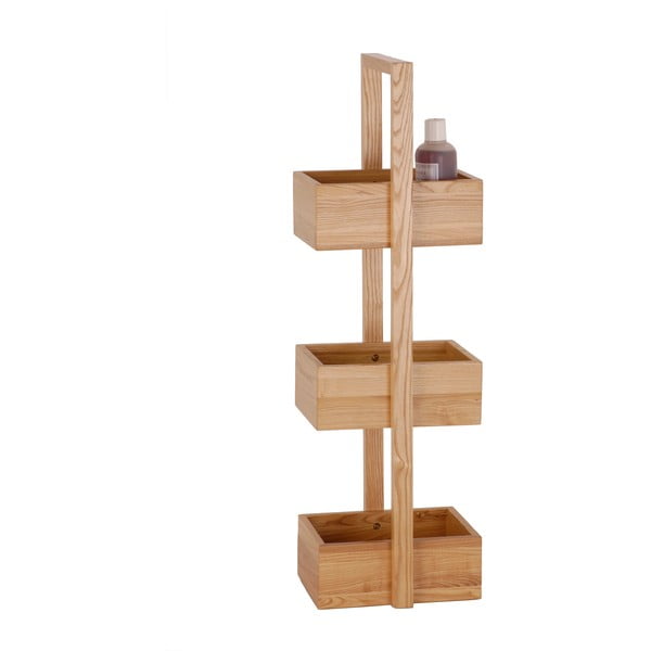 Stojan do kúpeľne z dubového dreva Wireworks Caddy Mezza, výška 84 cm-image-2