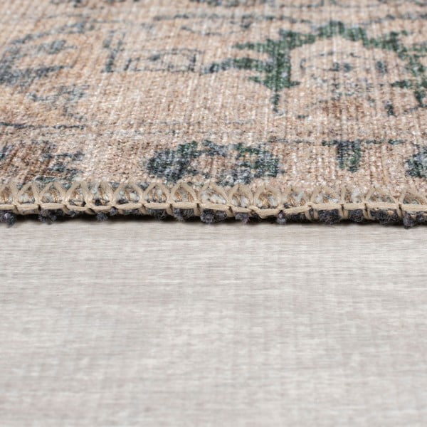 Zelený prateľný koberec 115x170 cm Beau Floral – Flair Rugs-image-4