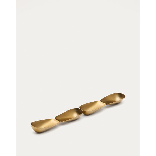 Servírovacia miska z nehrdzavejúcej ocele v zlatej farbe Aruc – Kave Home-image-4