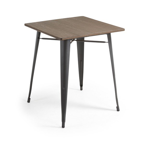 Záhradný jedálenský stôl s bambusovou doskou Kave Home Malibu, 80 x 80 cm-image-2