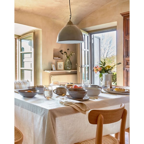 Sivé závesné svietidlo ø 31 cm Neus – Kave Home-image-1