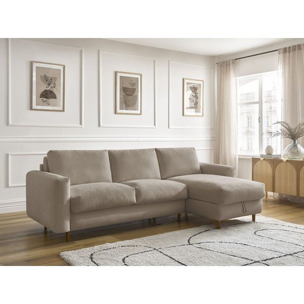 Taupe rohová pohovka Nouveau Cocoone – Bobochic Paris-image-1