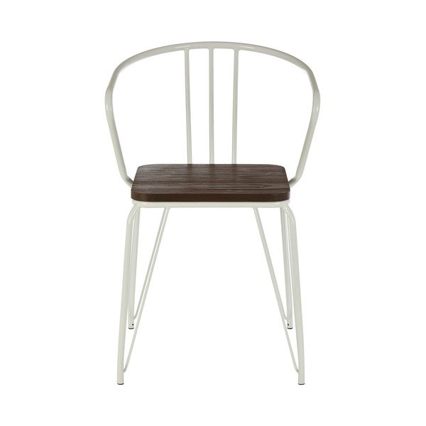 Biela/v prírodnej farbe jedálenská stolička z brestového dreva District – Premier Housewares-image-2