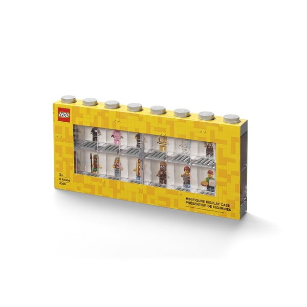 Sivá zberateľská skrinka na 16 minifigúrok - LEGO®-image-2