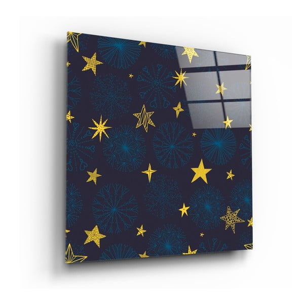 Sklenený obraz Insigne Snow and Stars, 40 x 40 cm
