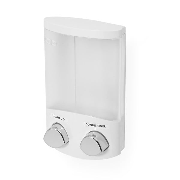 Biely samodržiaci plastový dávkovač mydla 620 ml Duo – Compactor-image-3