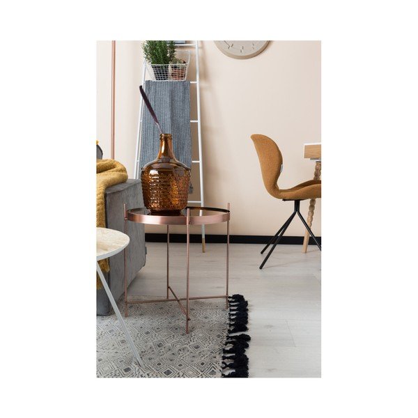 Odkladací stolík v medenej farbe Zuiver Cupid, ø 43 cm-image-1