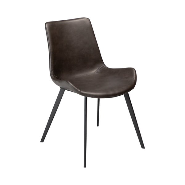 Sivá jedálenská stolička z imitácie kože DAN–FORM Denmark Hype