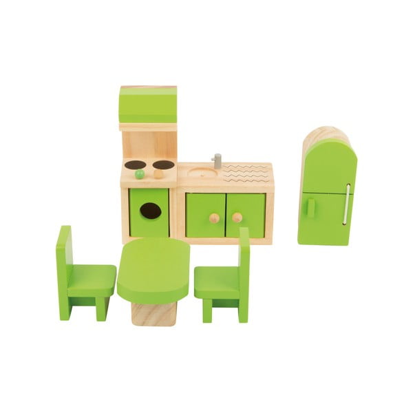 Set dreveného nábytku pre bábiky Legler Kitchen