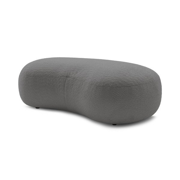 Svetlosivá podnožka z textílie bouclé Saint-Germain – Bobochic Paris-image-3