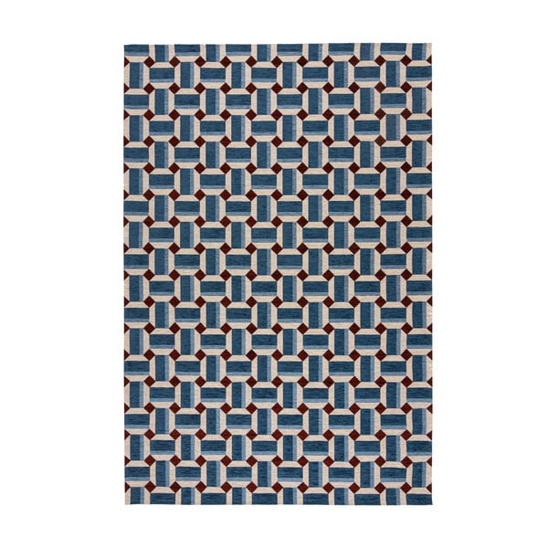 Modrý koberec 120x170 cm Lennox Geometric – Flair Rugs