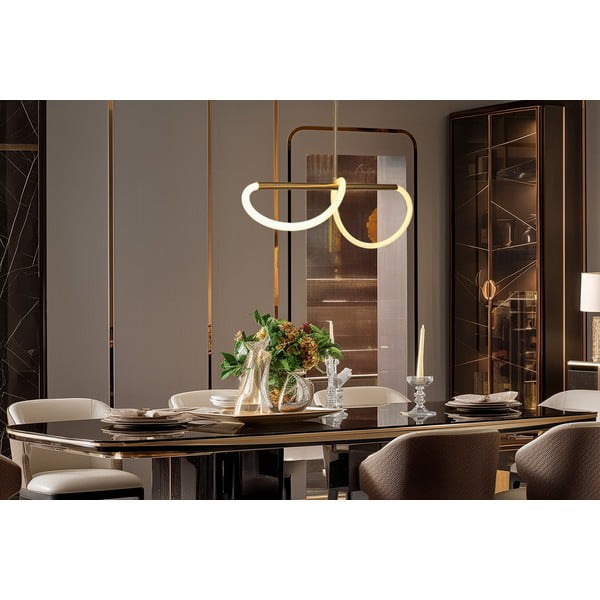 LED závesné svietidlo v zlatej farbe Supreme – Candellux Lighting-image-1