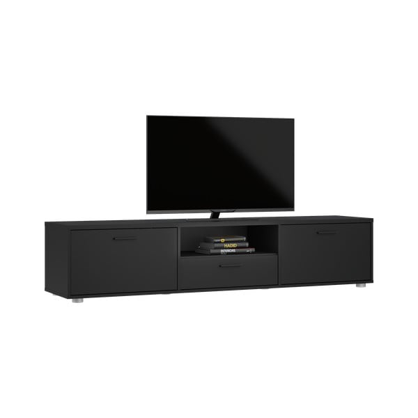 Čierny TV stolík 177x38 cm Media – Tvilum-image-3