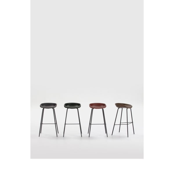 Vínovočervená barová stolička Marckeric Eddie-image-1