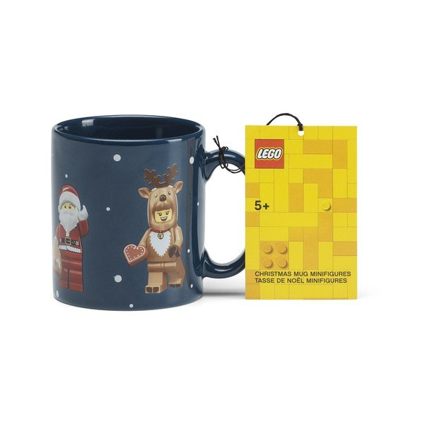 Tmavomodrý keramický detský hrnček 300 ml Christmas Minifigures – LEGO®-image-3