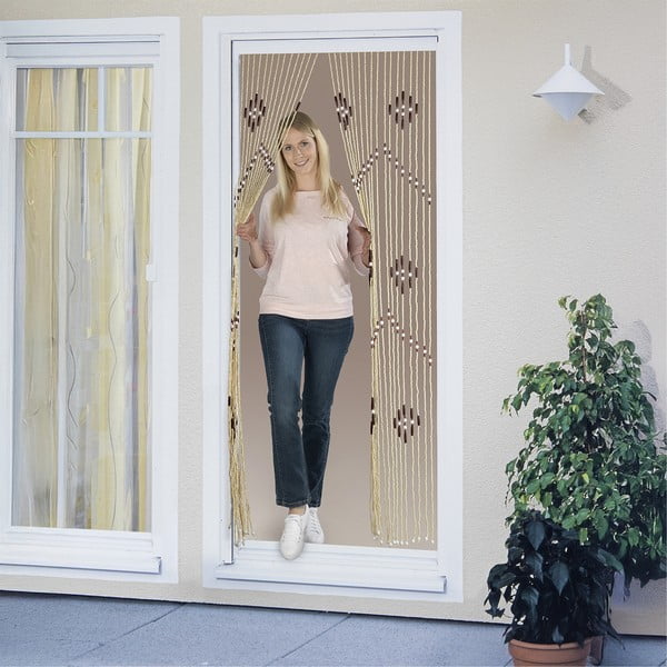 Bambusový záves do dverí v prírodnej farbe 90x200 cm – Maximex-image-3