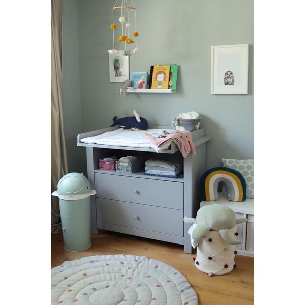 Plastový odpadkový kôš na plienky v mentolovej farbe 25 l Whale – Kindsgut-image-3