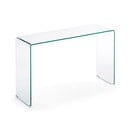 Sklenený konzolový stolík 40x125 cm Burano – Kave Home