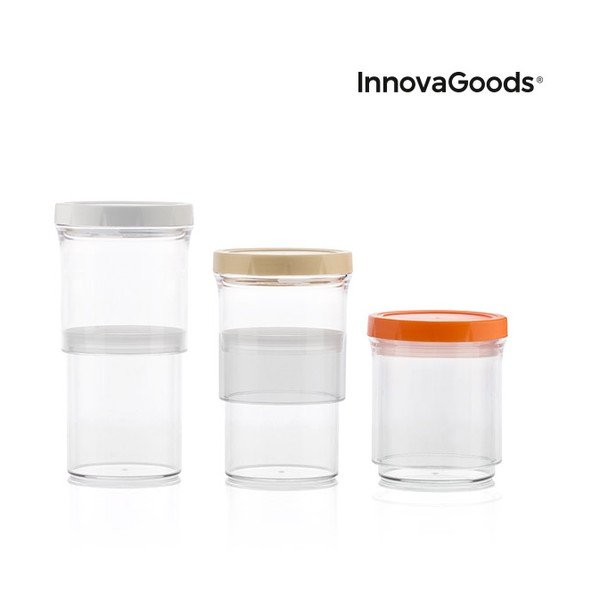 Nastaviteľné nádoby InnovaGoods, 3 kusy