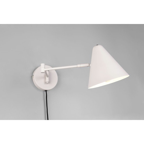 Slonovinové nástenné svietidlo s ohýbateľnou konštrukciou do zásuvky ø 15 cm Cosima – Trio-image-2