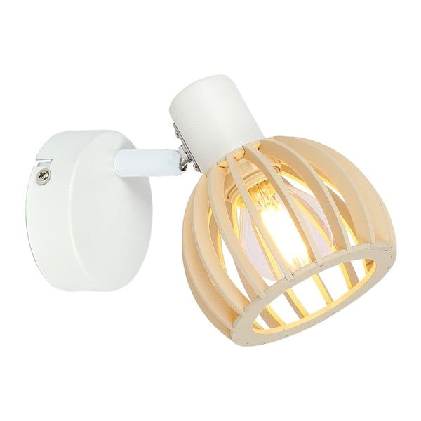 Nástenné svietidlo v bielo-prírodnej farbe ø 10 cm Atarri – Candellux Lighting