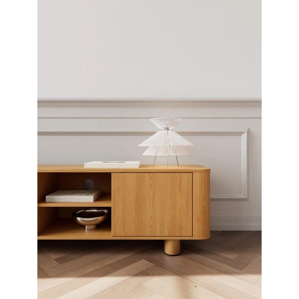 TV stolík v dekore duba v prírodnej farbe 160x50x40 cm Atmore – Actona-image-1