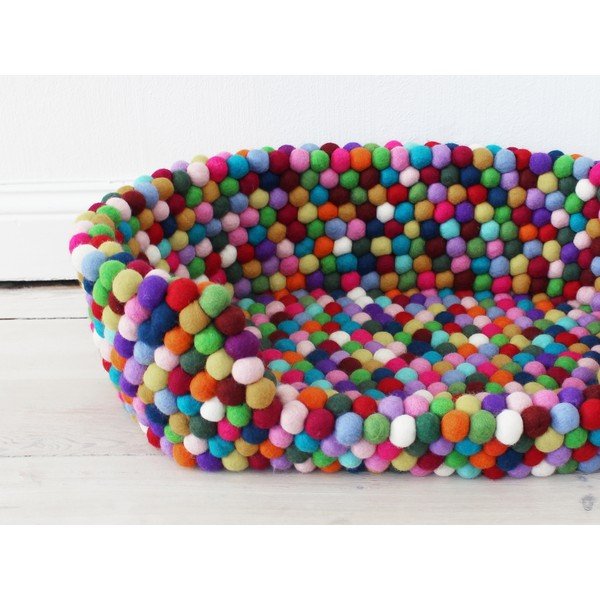 Guľôčkový vlnený pelech pre domáce zvieratá Wooldot Ball Pet Basket Multi, 60 x 40 cm-image-1