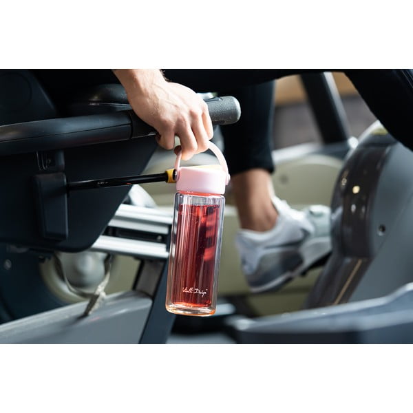 Ružová sklenená fľaša 350 ml Fuori – Vialli Design-image-3