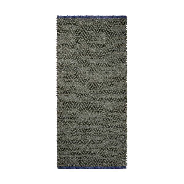 Tmavozelený jutový behúň 70x150 cm Notes – Mette Ditmer Denmark