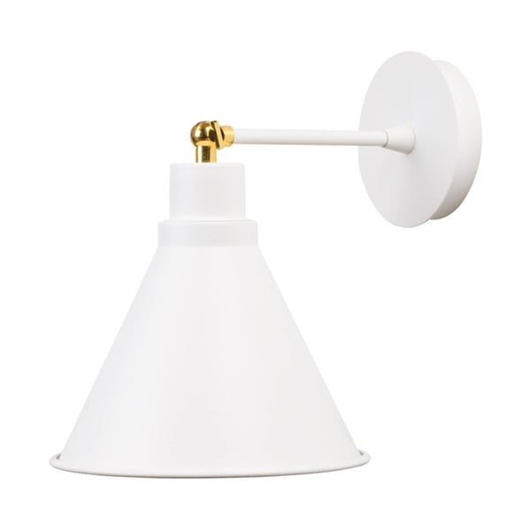 Biela nástenná lampa Cone Drop