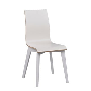 Biela jedálenská stolička s bielymi nohami Rowico Grace
