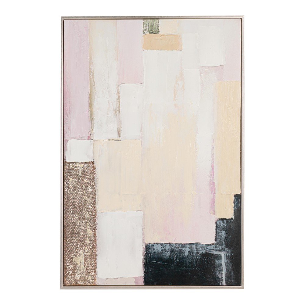 E-shop Tlačený/s ručne maľovanými prvkami obraz s rámom/na plátne 80x120 cm Meldert – Yes Everyday