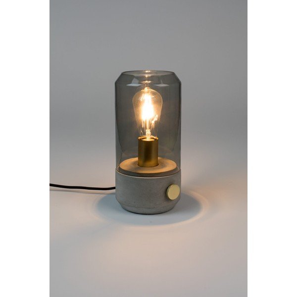 Sivá stolová lampa White Label Kato-image-1