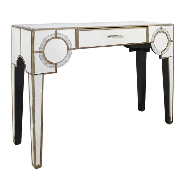 Stôl so zásuvkou CIMC Gatsby Antique Mirror