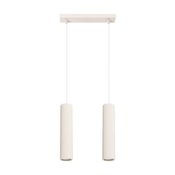 Krémové závesné svietidlo Gleam – Sollux
