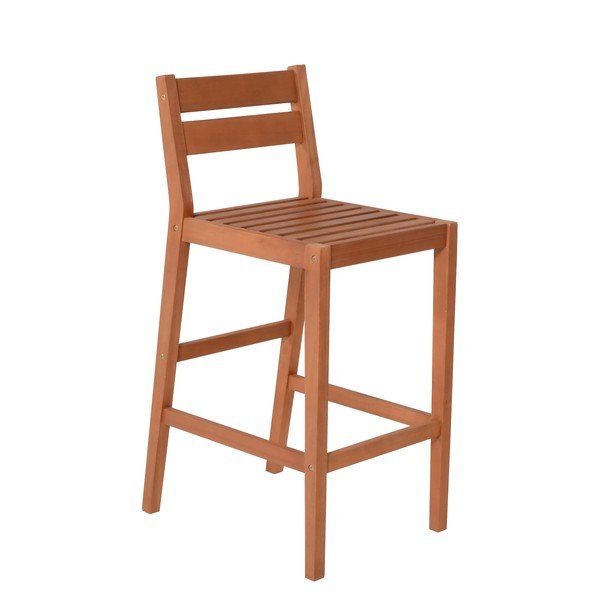 Záhradný barový set z eukalyptového dreva v prírodnej farbe pre 4 Maine – Garden Pleasure-image-3