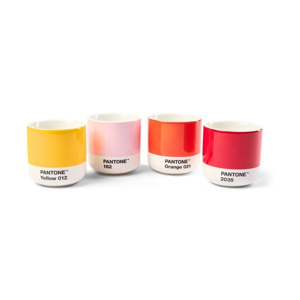 Porcelánové šálky v súprave 4 ks na espresso 100 ml Macchiato – Pantone
