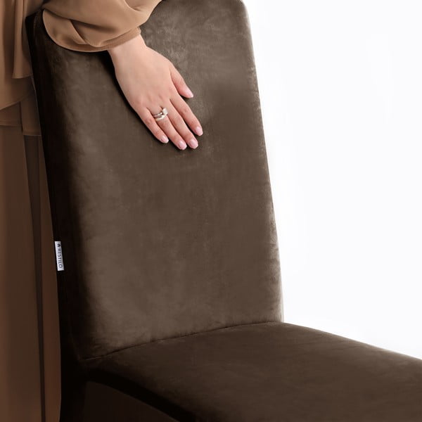 Hnedý napínací poťah na stoličku 48 cm Sento – Restilo-image-4