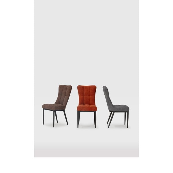 Jedálenská stolička v súprave v terakotovej farbe 2 ks Damon – Marckeric-image-1