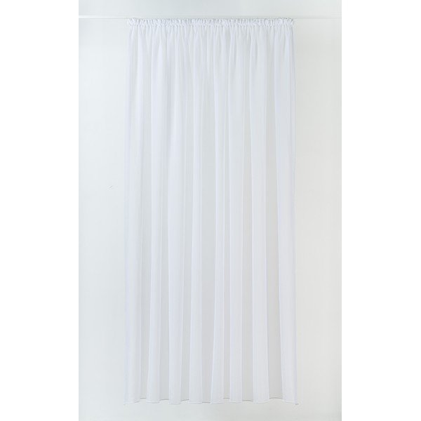 Biela voálová záclona 140x245 cm Crush – Mendola Fabrics