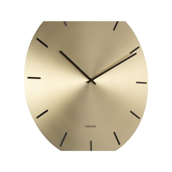Nástenné kyvadlové hodiny v zlatej farbe Karlsson Impressive, ø 47 cm-image-3